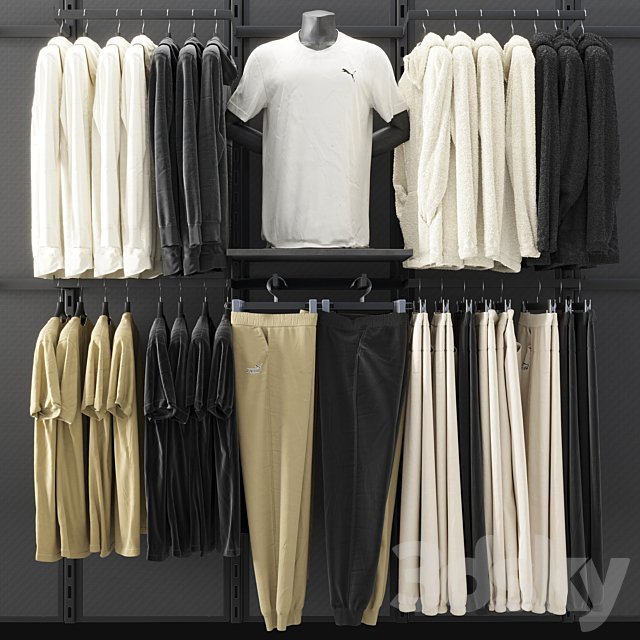 Rack for Puma clothing store