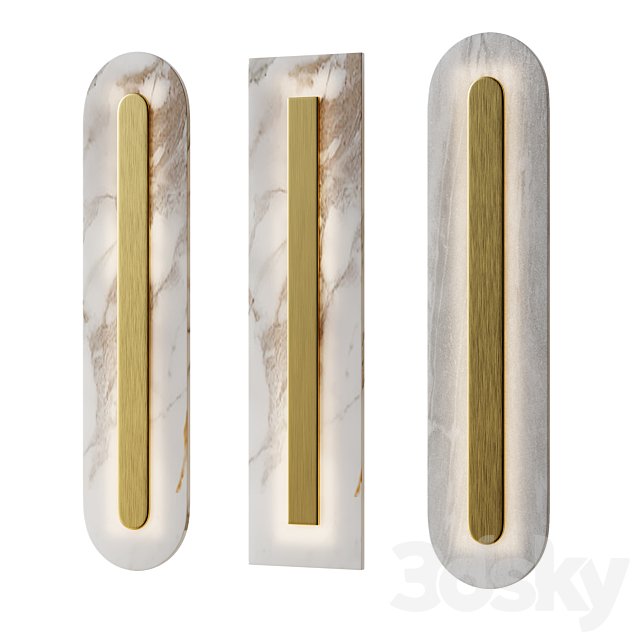 Wall lamp marble