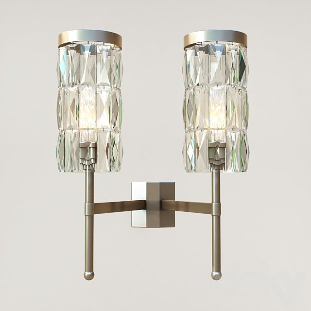 Tigermoth lighting-Stem wall light with crystal