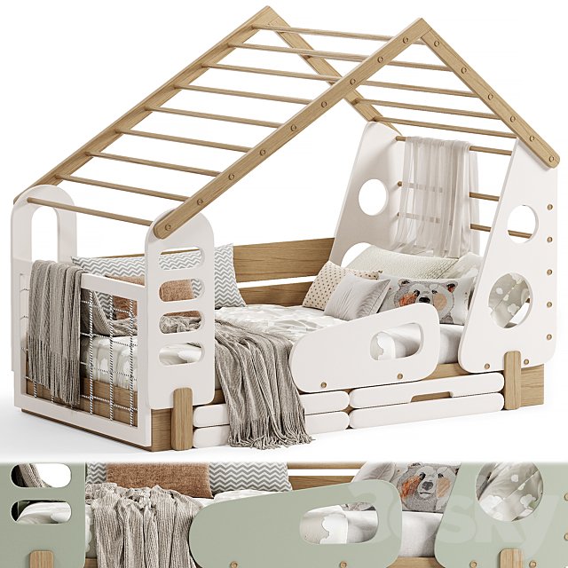 Kids Bed House sport By rozetka
