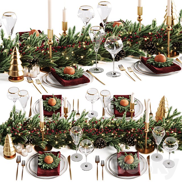 Christmas table setting 3