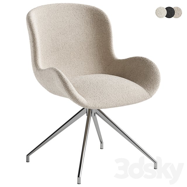 Dining chair made of boucle fabric Asyar
