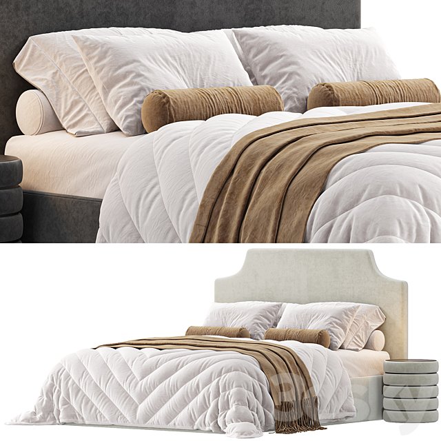 Bed Adona Floor 160 Soft Latte