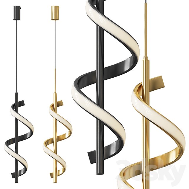 Swirl LED pendant lamp