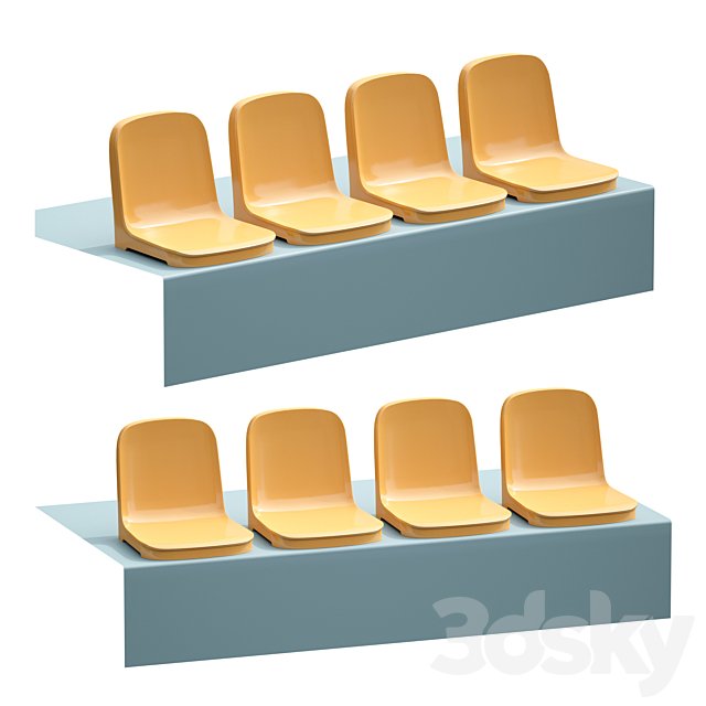 Plastic chairs seats seats for the stadium grandstand