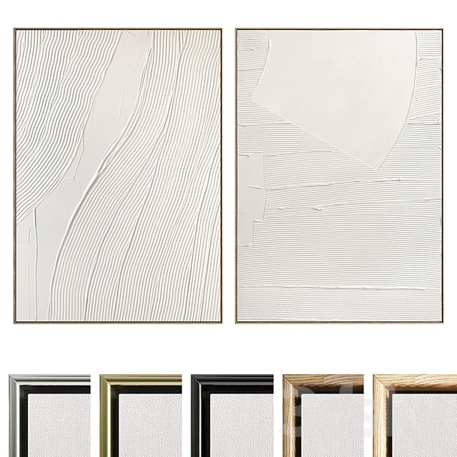 Plaster Two Photo Frame D-603
