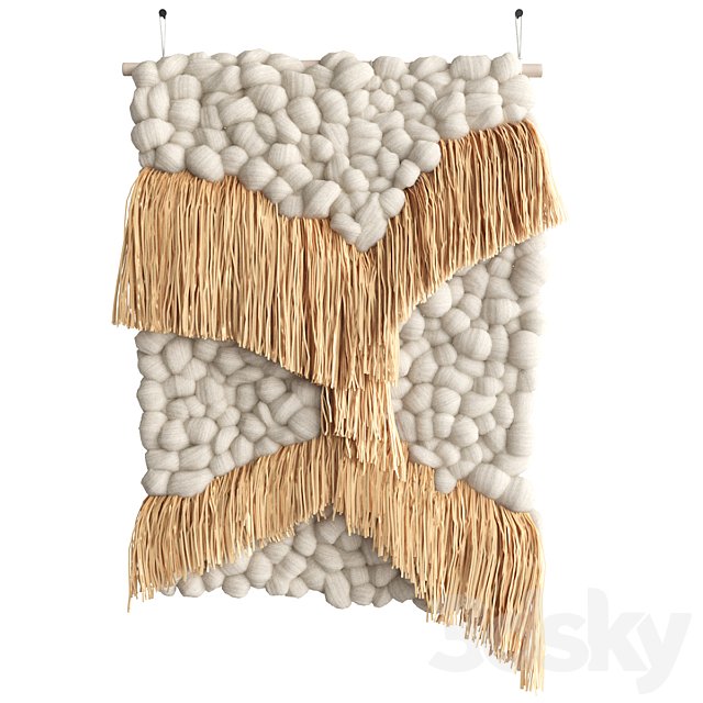 Panno with fringe by Helen Loom