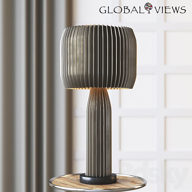 Global Views Crimp Table Lamp