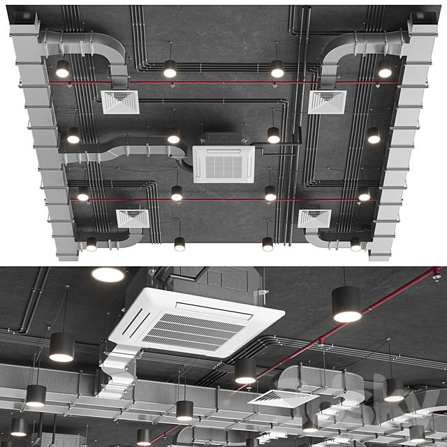 Ventilation system set 01
