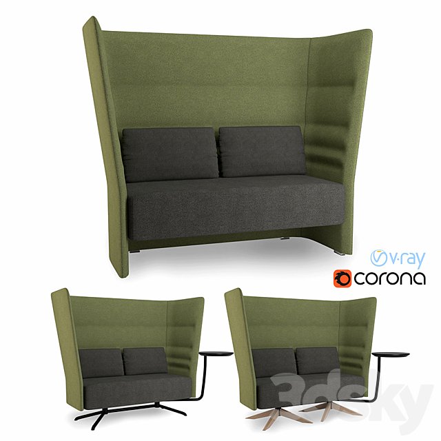 Sitland Cell128 high-back sofa