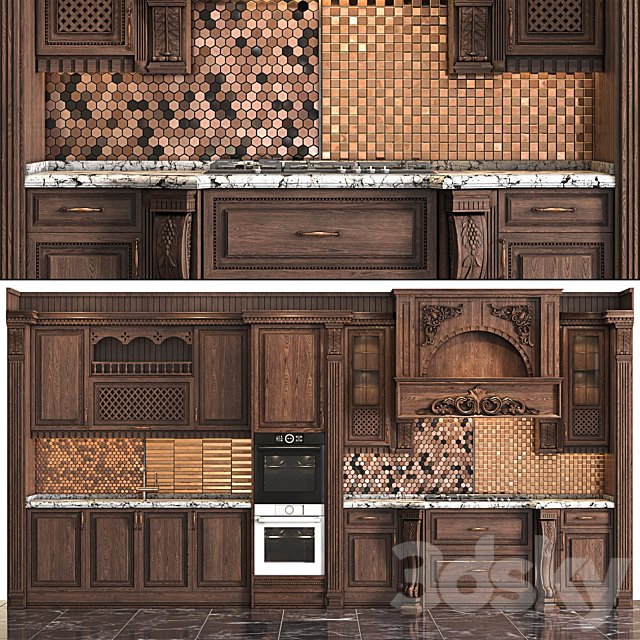 Classic wooden luxury Kitchen Deluxe 2