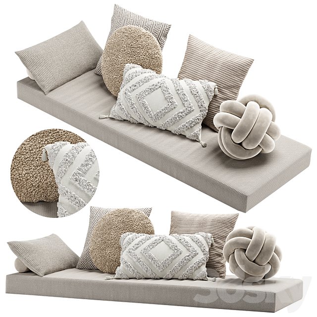 Set of decorative pillows