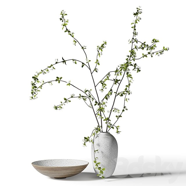 Spring branches in a vase