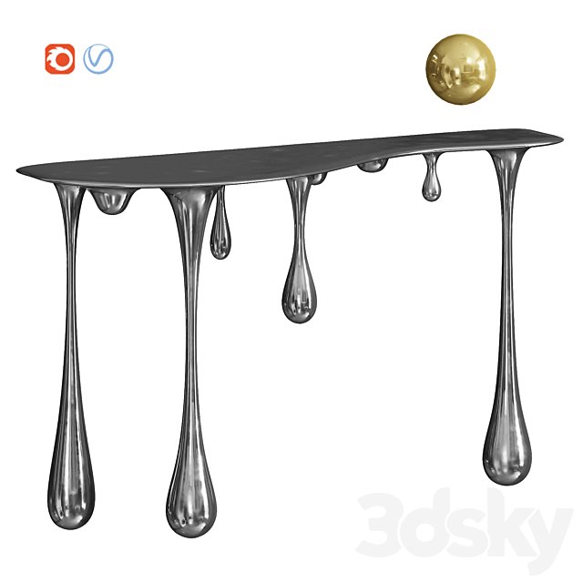 Melting Gold/Silver Console Zhipeng Tan