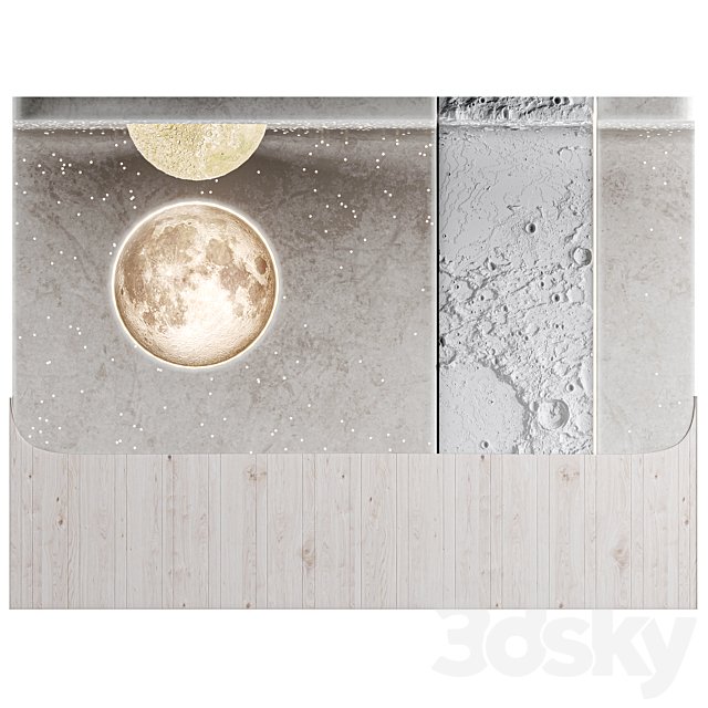 Moon headboard