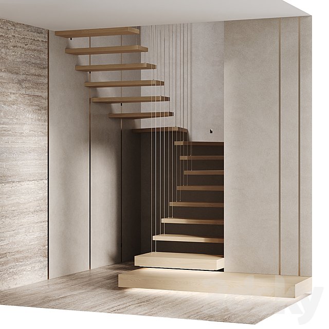 U-shaped staircase