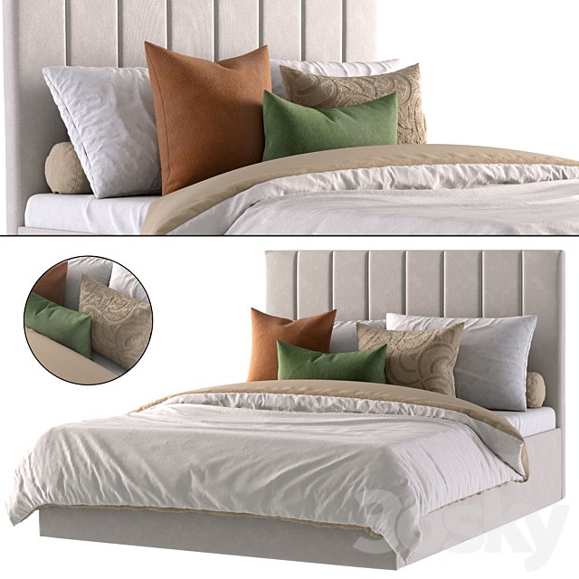 Bed Vega-Floor 160 Bucle White