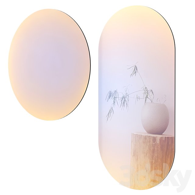 Ruby Iridescent Wall Mirror Set by Westwing