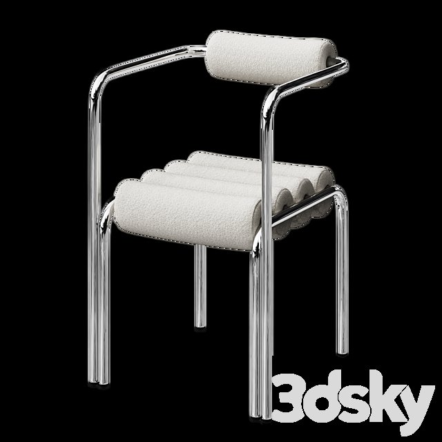ELEGG CHAIR C WITH BOUCLE FABRIC