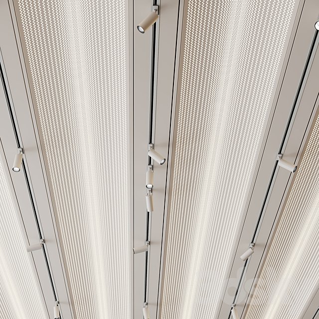 Metal Ceiling Design with lighting