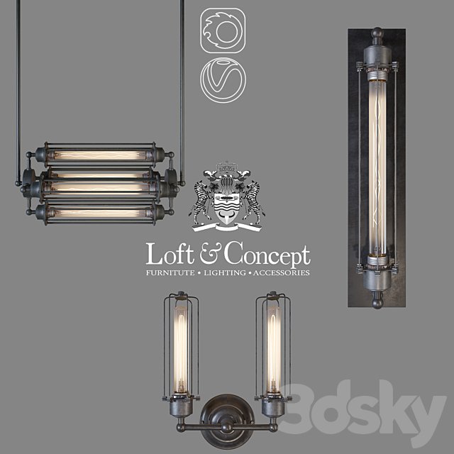 Series Loft Industrial Edison Cage