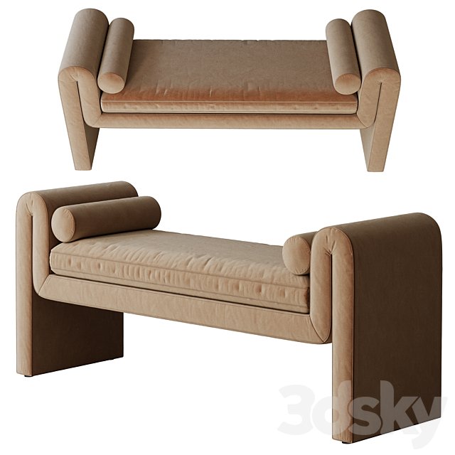 Brent Bench Camel by ld shoppe