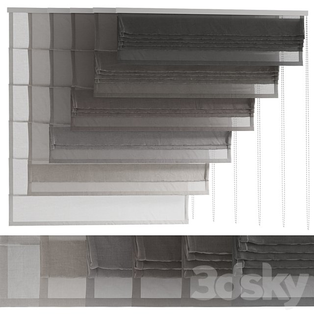 Linen Roman blinds