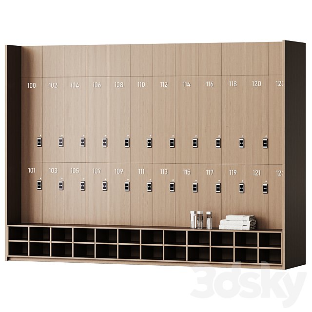 Locker rooms in the gym 1