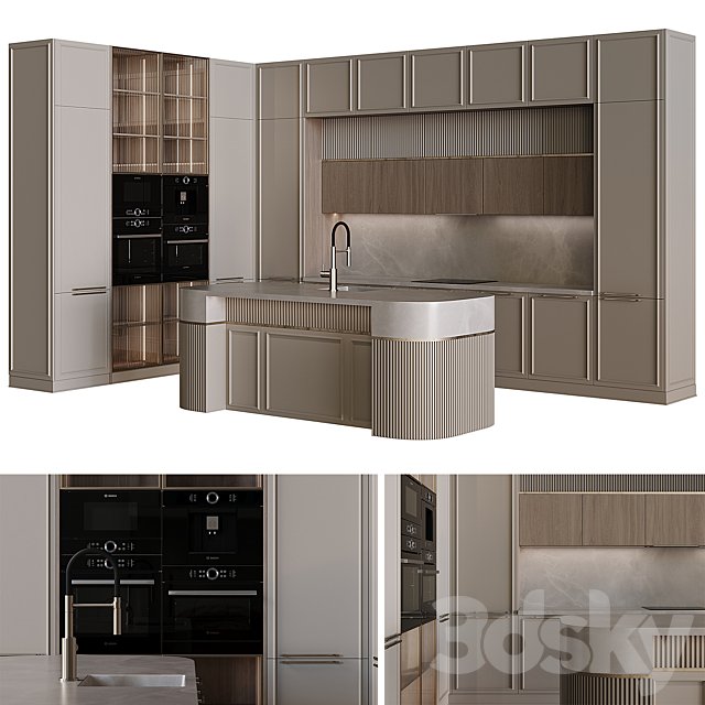 Neoclassical style kitchen 62