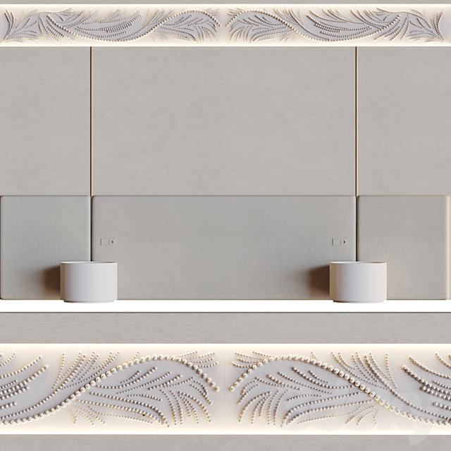 Decorative wall 3D panel 015