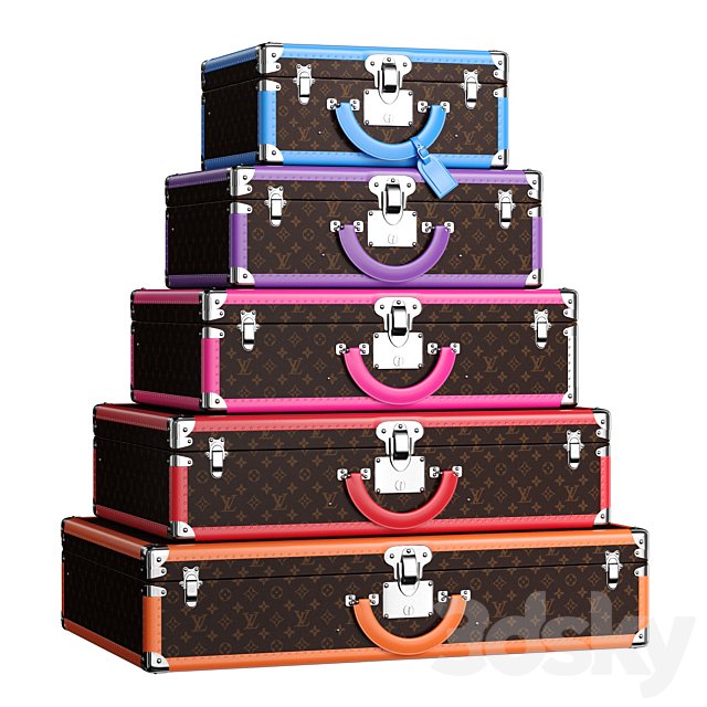 Suitcases Bisten Macassar Multicolore (Louis Vuitton)