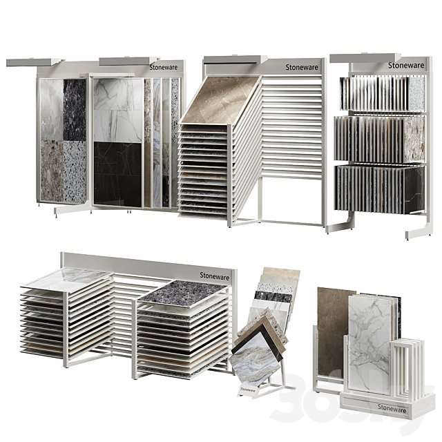 Exhibitor stands for tiles and porcelain stoneware