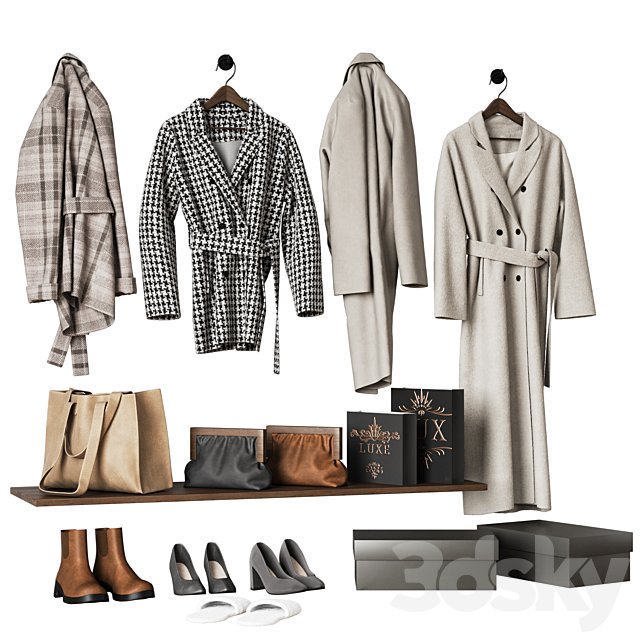 Coat collection \ Clothes and shoes for the hallway