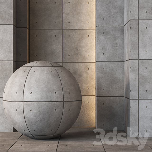 Concrete Panel Texture 4K - Seamless
