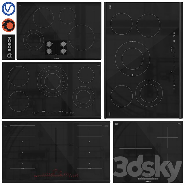 Bosch Induction/Electric Hob Set01