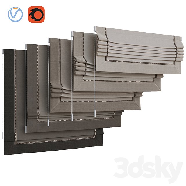Set of Roman blinds 17