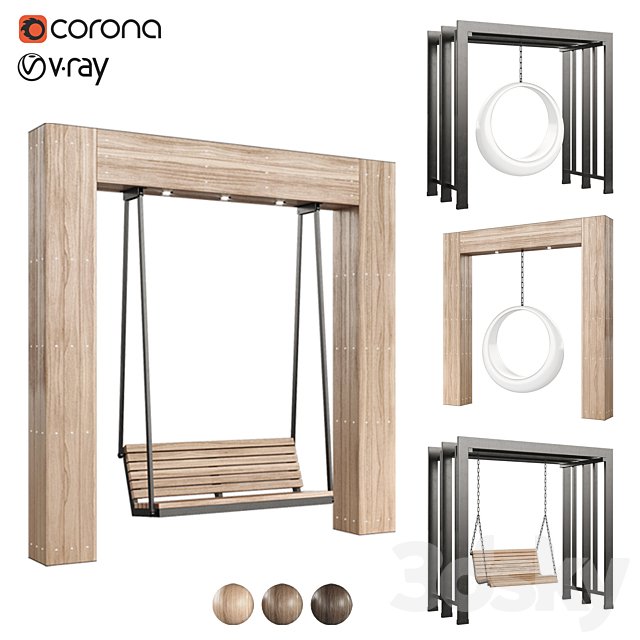 Swing set with canopy
