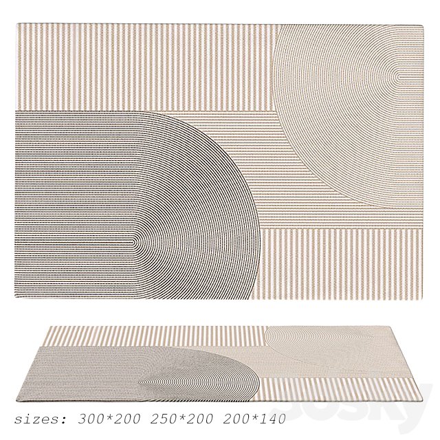 Abstract Contemporary Modern Rugs for Living Room and bedroom 04