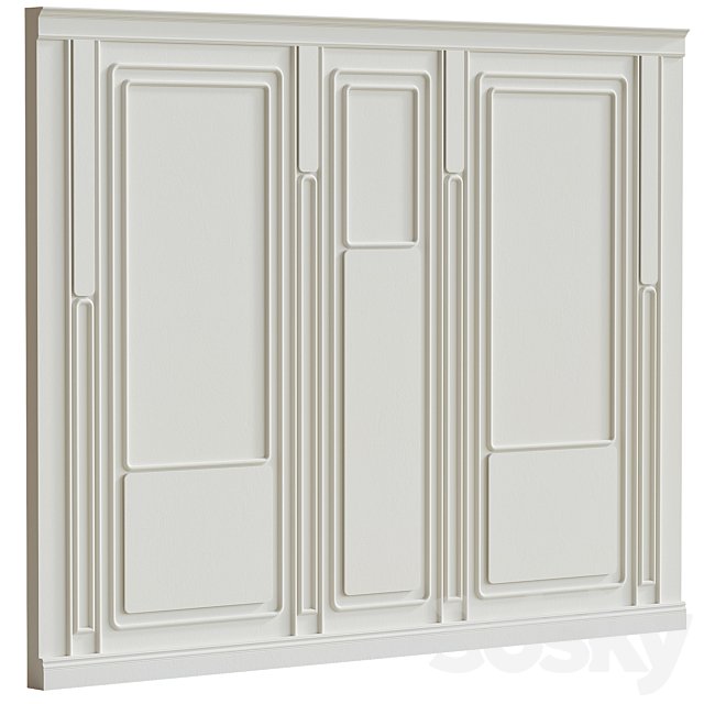 Decorative plaster with molding #009