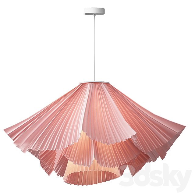 Coral Pleats Pendant Lamp