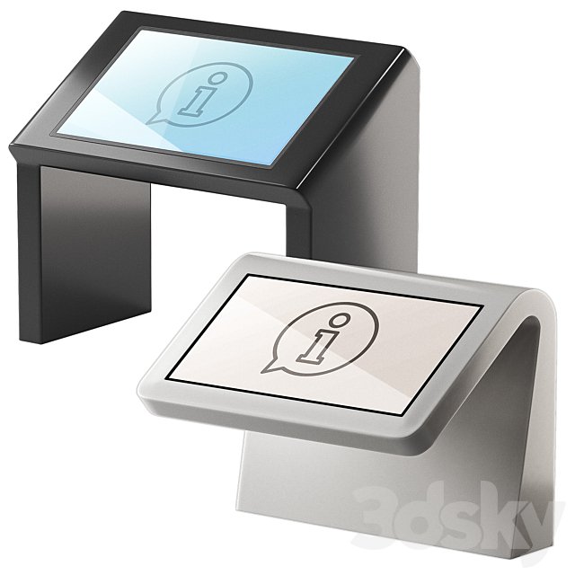 Touch screen information kiosks. Navigation interactive table