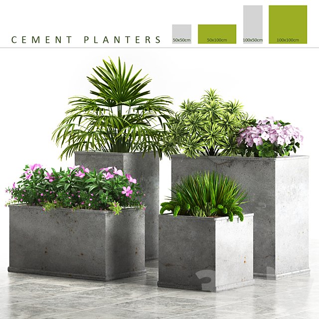 PLANTS58 CEMENt PLANTERS