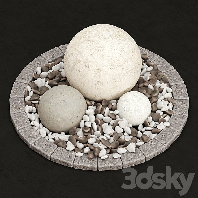 stone flower bed