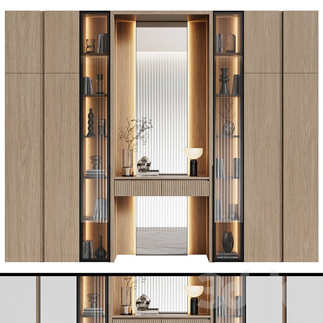 Modular wardrobe in a modern minimalist style 98