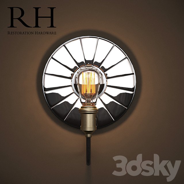 CIRCA 1910 FILAMENT SCONCE