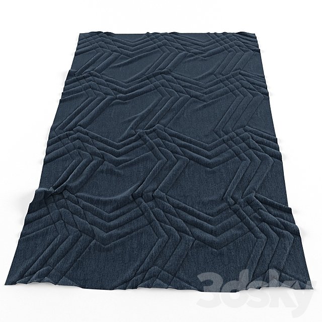 Navy blue carpet