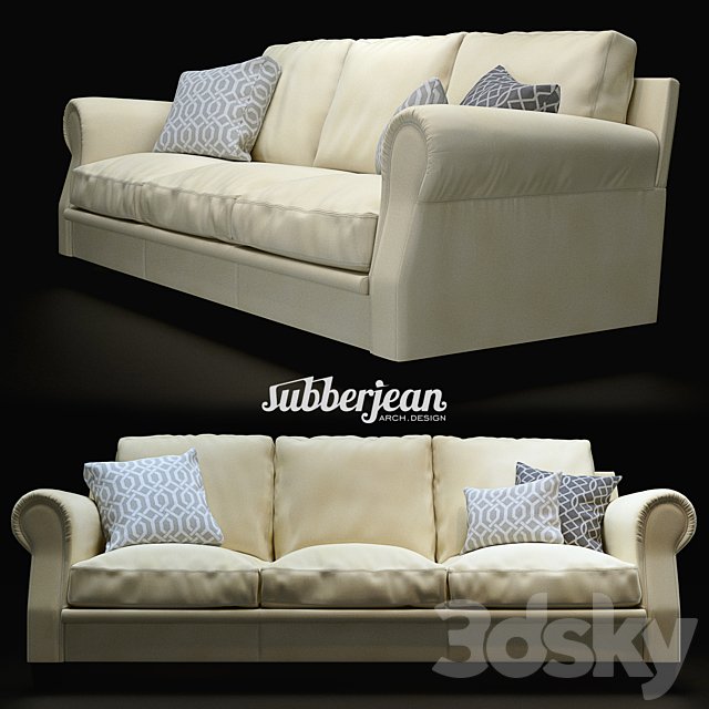 Poltrona Frau Austen Sofa 3 seat
