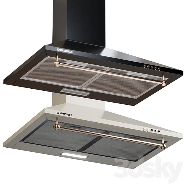 Maunfeld Retro Light 60 Beige Range Hood 619927 corona