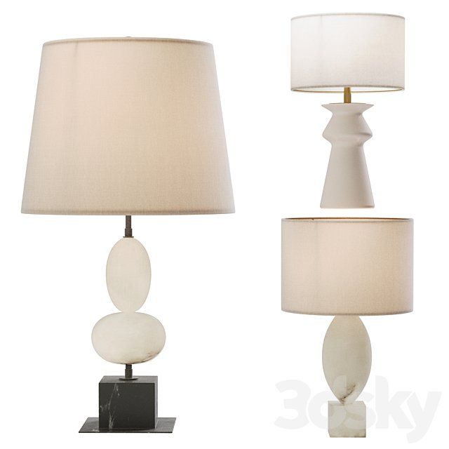table lamp set aren 01- Versa & Dani & Amagansett