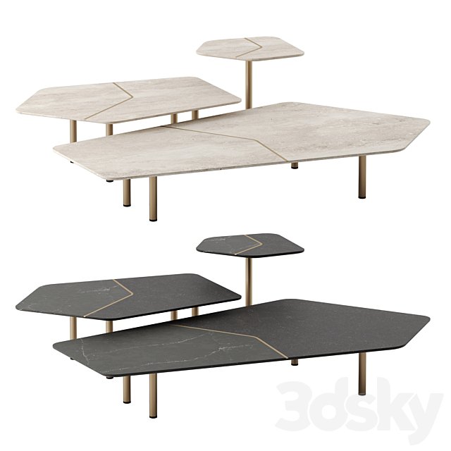 Brink coffee tables by Minotti